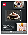 Office Depot® Brand Premium Plus Photo Paper, Semi-Gloss, Letter Size, White, Pack Of 50 Sheets