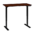 Bush Business Furniture Move 80 Series 60"W x 30"D Height Adjustable Standing Desk, Storm Gray/Black Base, Premium Installation