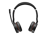 Jabra Evolve 75 MS Stereo - Headset - on-ear - Bluetooth - wireless - active noise canceling - USB - with charging stand