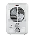 Lorell® Portable Ceramic Heater Fan, White