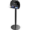 ChargeTech Floor Stand Charging Station - Wired - Smartphone, Tablet PC - Charging Capability - Black