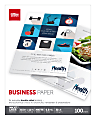 Office Depot® Brand Business Multi-Use Printer & Copier Paper, Letter Size (8 1/2" x 11"), Pack Of 100 Sheets, 96 (U.S.) Brightness, 32 Lb, Matte White