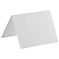 JAM Paper® Fold-Over Cards, Panel Border, 5" x 6 5/8", White, Pack Of 25