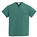 Medline ComfortEase™ Unisex 1-Pocket Reversible Scrub Top, 4X, Midnight Blue
