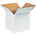 Partners Brand Corrugated Boxes 5" x 5" x 5", White, Bundle of 25