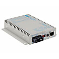 Omnitron iConverter T1/E1 Fiber Media Converter RJ48 SC Single-Mode 30km Wide Temp - 1 x T1/E1; 1 x SC Single-Mode; Wall-Mount Standalone; DC Powered; Lifetime Warranty