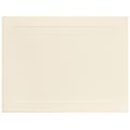 JAM Paper® Blank Note Cards, Panel Border, 4 1/4" x 5 1/2", Ivory, Pack Of 100 1 thumbnail image