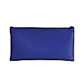 PM™ Company Bank Deposit/Utility Zipper Bag, 11" x 6", Blue