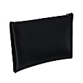 PM™ Company Bank Deposit/Utility Zipper Bag, 11" x 6", Black