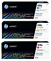 HP 410X Cyan; Magenta; Yellow High Yield Toner Cartridges Combo, Pack Of 3, CF411X, CF412X, CF413X 1 thumbnail image