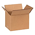 Partners Brand Corrugated Boxes, 7" x 6" x 6", Kraft, Pack Of 25