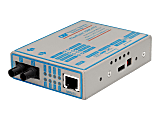 Omnitron FlexPoint 100Fx/Tx - Fiber media converter - 100Mb LAN - 100Base-FX, 100Base-TX - RJ-45 / ST multi-mode - up to 1.2 miles - 1310 nm 1 thumbnail image