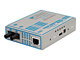 Omnitron FlexPoint 100Fx/Tx - Fiber media converter - 100Mb LAN - 100Base-FX, 100Base-TX - RJ-45 / ST multi-mode - up to 1.2 miles - 1310 nm
