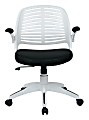 Ave Six Tyler Polyester Mid-Back Office Chair, Black/White 1 thumbnail image