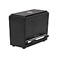 Mind Reader One Touch Straw Dispenser, 7-1/2"H x 4-1/2"W x 9-1/4"L , Black 1 thumbnail image