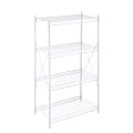 Honey-Can-Do Steel Wire Storage Shelf, 4-Tier, 41"H x 23-5/16"W x 13-1/8"D, White 1 thumbnail image