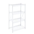 Honey-Can-Do Steel Wire Storage Shelf, 4-Tier, 41"H x 23-5/16"W x 13-1/8"D, White