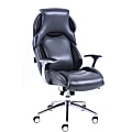 Lorell® Executive Ergonomic Bonded Leather High-Back Chair, Black 1 thumbnail image