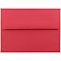 JAM Paper® Booklet Invitation Envelopes, A6, Gummed Seal, 30% Recycled, Red, Pack Of 25