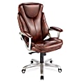 Style@Work Tavelle Bonded Leather Executive Chair, 42 3/4"-45 3/4"H x 27 3/4"W x 27 3/8"D, Eclipse/Sedona 1 thumbnail image