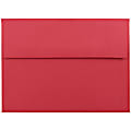 JAM Paper® Booklet Invitation Envelopes, A7, Gummed Seal, 30% Recycled, Red, Pack Of 25