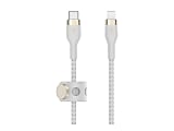 Belkin BoostCharge Pro Flex Braided USB-C To Lightning Cable, 3M/10ft, White