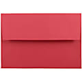 JAM Paper® Booklet Invitation Envelopes, A8, Gummed Seal, 30% Recycled, Red, Pack Of 25