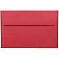 JAM Paper® Booklet Invitation Envelopes, A9, Gummed Seal, 30% Recycled, Red, Pack Of 25 1 thumbnail image