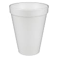 Dart® Insulated Foam Drinking Cups, White, 12 Oz, Box Of 1,000, DCC12J12