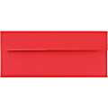 JAM PAPER #10 Business Colored Envelopes, 4 1/8 x 9 1/2, Red Recycled, 25/Pack
