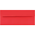 JAM PAPER #10 Business Colored Envelopes, 4 1/8 x 9 1/2, Red Recycled, 25/Pack 1 thumbnail image