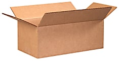 Partners Brand Long Corrugated Boxes 11" x 6" x 4", Bundle of 25