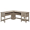 Sauder® Summit Station 59"W L-Shaped Corner Desk, Laurel Oak 1 thumbnail image