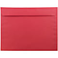 JAM Paper® Booklet Envelopes, 9" x 12", Gummed Seal, 30% Recycled, Red, Pack Of 25