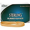 Alliance Rubber 25075 Sterling Rubber Bands, Size #107, 7" x 5/8", Natural Crepe, Approximately 50 Bands