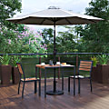 Flash Furniture Lark 5-Piece All-Weather Deck/Patio Set, Gray