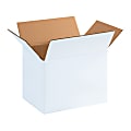 Partners Brand White Corrugated Boxes 11 1/4" x 8 3/4" x 12", Bundle of 25