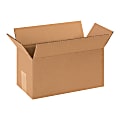 Partners Brand Long Corrugated Boxes 12" x 6" x 5", Bundle of 25