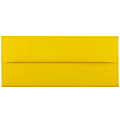 JAM PAPER #10 Business Colored Envelopes, 4 1/8" x 9 1/2", Yellow, Pack Of 25