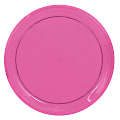 Amscan Round Plastic Platters, 16", Bright Pink, Pack Of 5 Platters