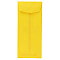 JAM Paper® #10 Policy Envelopes, Gummed Seal, 30% Recycled, Yellow, Pack Of 25