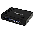 StarTech.com 4 Port Black SuperSpeed USB 3.0 Hub - Add four external SuperSpeed USB 3.0 ports to your laptop Ultrabook or desktop from a single USB 3.0 connection - Works with virtually any USB 3.0 equipped computer - Ideal for Ultrabook & MacBook users