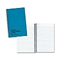 Rediform Kolor-Kraft 1-Subject Notebooks - 80 Sheets - Coilock - 16 lb Basis Weight - 6" x 9 1/2" - White Paper - Blue Cover - 1 Each 1 thumbnail image