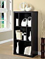 Monarch Specialties Bookcase/TV Stand For TVs Up To 56", 27"H x 56"W x 15"D, Cappuccino