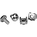 StarTech.com M6 Mounting Screws & Cage Nuts For Server Rack Cabinet, Pack Of 100 1 thumbnail image