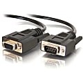 C2G 50ft DB9 M/F Extension Cable - Black - DB-9 Male Serial - DB-9 Female Serial - 50ft - Black 1 thumbnail image