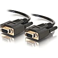 C2G - Serial cable - DB-9 (F) to DB-9 (F) - 15 ft - molded, thumbscrews - black 1 thumbnail image