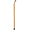 Brazos Walking Sticks™ Twisted Bois D'Arc Wood Cane With Brass Hame-Top Handle, 37" 1 thumbnail image