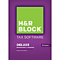 H&R Block® Tax Software 15 Deluxe, Federal, Windows, Download