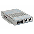 Omnitron OmniConverter SL 10/100 PoE Ethernet Fiber Media Converter Switch RJ45 SFP Wide Temp - 2 x 10/100BASE-TX; 2 x 100BASE-FX; DC Powered; Lifetime Warranty 1 thumbnail image